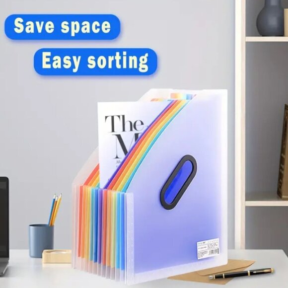 Expanding Office File Sorter Waterproof Multi-color - Picture 5 of 5